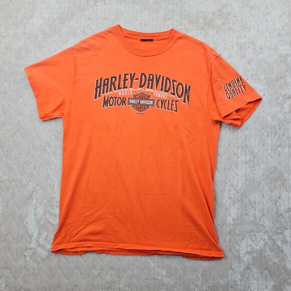 Harley Davidson Shirt Mens Medium Great South Graphic Zombies Newnan Biker - Picture 2 of 5